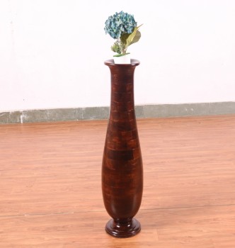 used Wooden Vase 28 Inch
