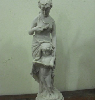 used Standing Lady With Son